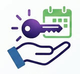 Women with long brown hair and glasses